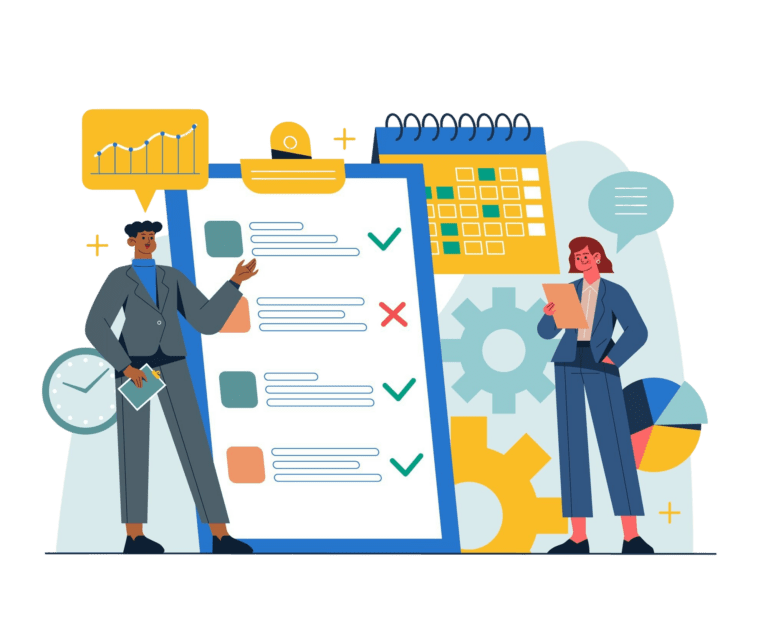 hand drawn business planning with task list