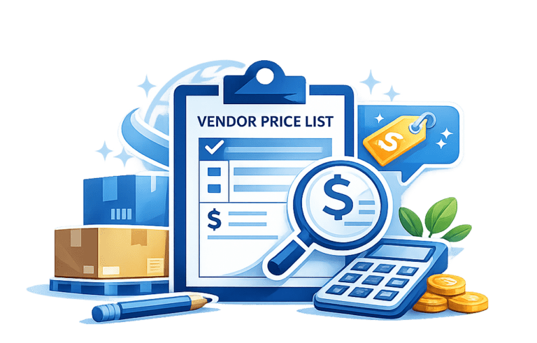 vendor price list